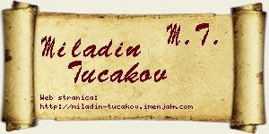 Miladin Tucakov vizit kartica